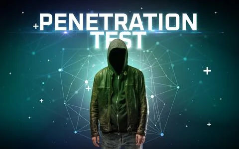 Mysterious hacker, online attack concept 写真素材