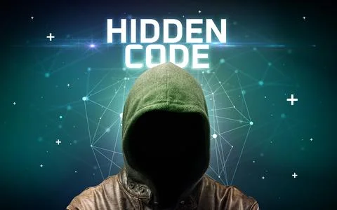Mysterious hacker, online attack concept 写真素材