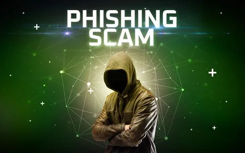 Mysterious hacker, online attack concept Stock Photos