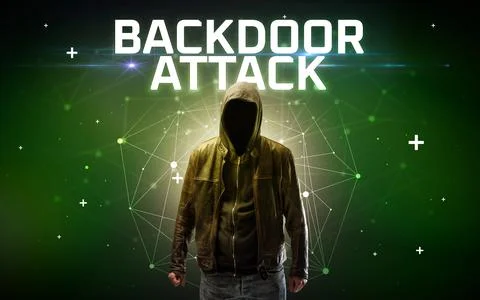 Mysterious hacker, online attack concept Stock Photos