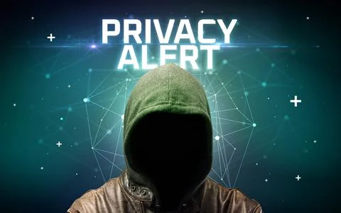 Mysterious hacker, online attack concept 写真素材