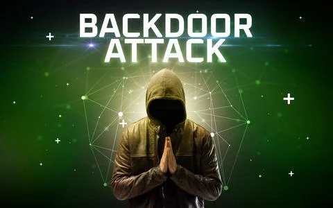 Mysterious hacker, online attack concept Stock Photos