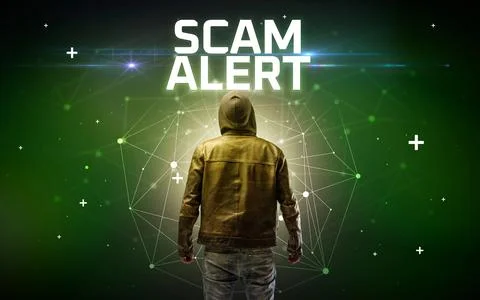 Mysterious hacker, online attack concept Stock Photos