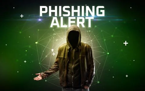 Mysterious hacker, online attack concept Stock Photos