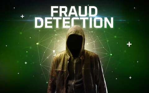 Mysterious hacker, online attack concept 库存照片