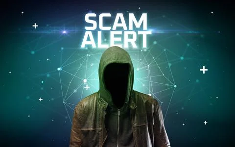 Mysterious hacker, online attack concept 写真素材