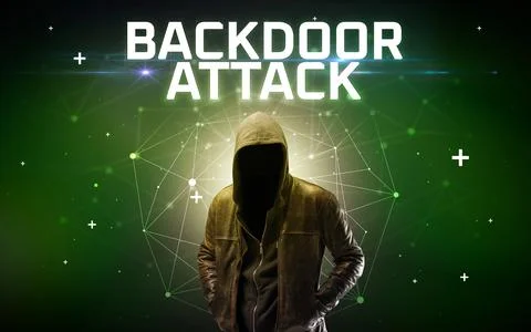 Mysterious hacker, online attack concept 写真素材