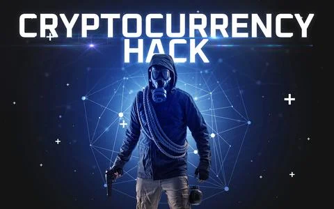 Mysterious hacker, online attack concept 写真素材