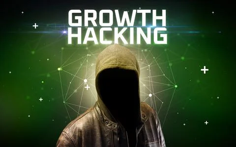 Mysterious hacker, online attack concept Stock Photos