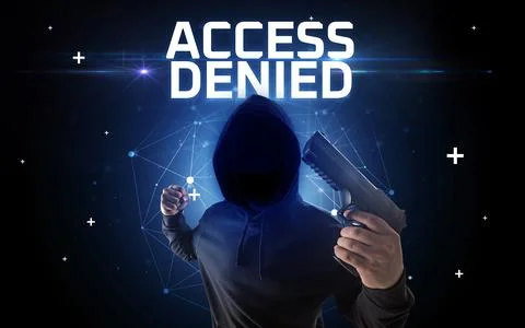 Mysterious hacker, online attack concept Stock Photos