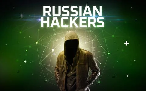 Mysterious hacker, online attack concept 写真素材