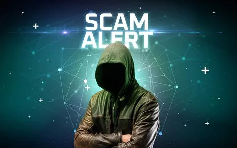 Mysterious hacker, online attack concept Stock Photos