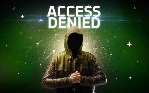 Mysterious hacker, online attack concept Stock Photos