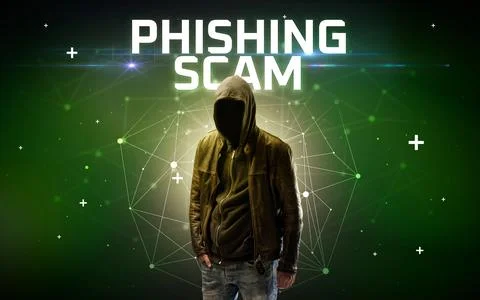Mysterious hacker, online attack concept Stock Photos