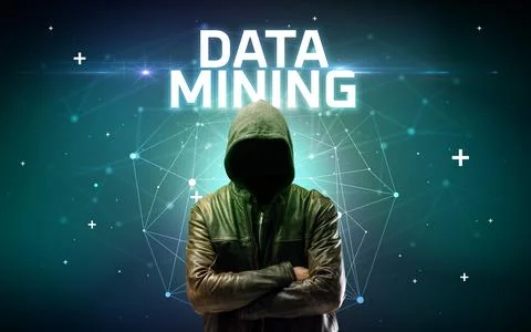 Mysterious hacker, online attack concept Stock Photos