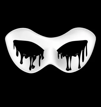 Mysterious half mask Stock Illustration