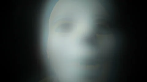 Mysterious horror face 動画素材 23387627