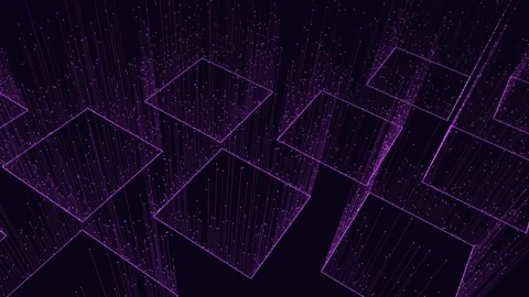 Mysterious interlocking grid of black and purple squares Vídeos de archivo 321994000