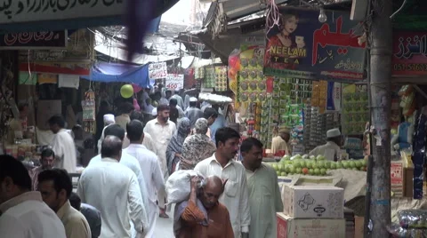 Mysterious Islamabad Bazaar Stockbeeldmateriaal 5083123