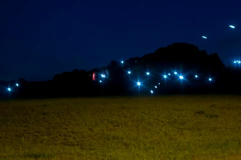 Mysterious lights Stock Photos