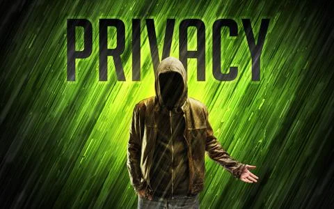 Mysterious man with security concept Stock Photos