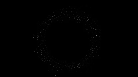 Mysterious Night: Black Background with Sparkling White Dots Stock Footage 341780374