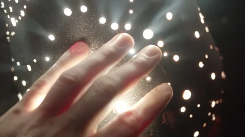 Mysterious object with rays emanating. alien tech Stock Footage 106505402