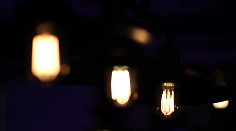 Mysterious Old Light Bulb Stock Footage 64870346