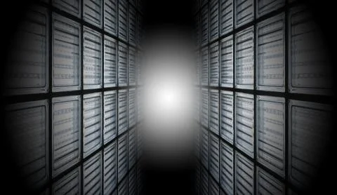 Mysterious pattern of glass block wall, Backgrounds Illustrazione stock