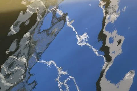 Mysterious patterns on the water Stock Photos
