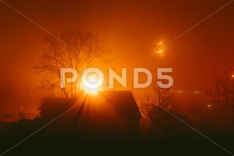 Mysterious place with a mesh fence Stock Photos