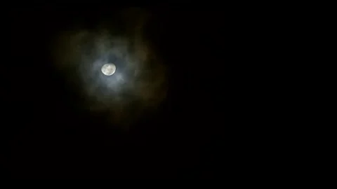 Mysterious Planet In Deep Space Clouds Stock Footage 346206414