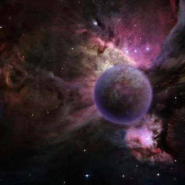 Mysterious planet Stock Illustration