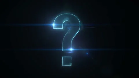 Mysterious Question Mark On Scifi Technology Background Stock Footage 147376400