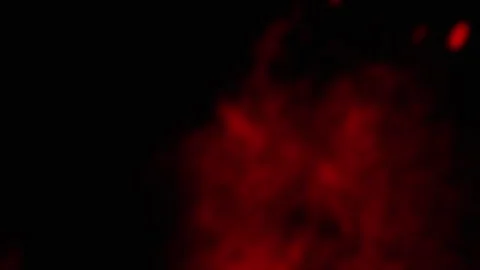 Mysterious Red Smoke on Black Stock Footage 293162011