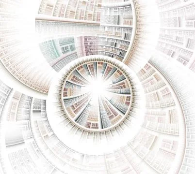 Mysterious sci fl tunnel with light at the end 스톡 일러스트