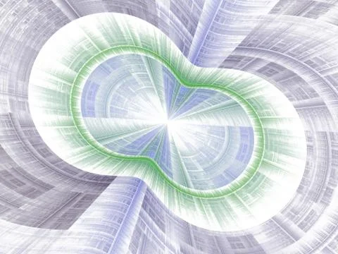 Mysterious sci fl tunnel with light at the end イラスト素材