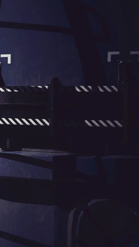 Mysterious shadows dance on the surface of a factory night scene 스톡 동영상 331829113