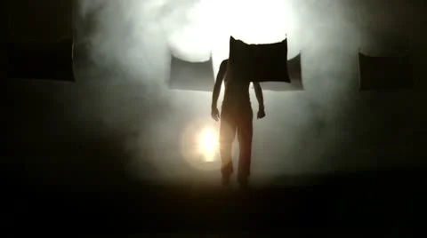 Mysterious Silhouette Stock Footage 10803497