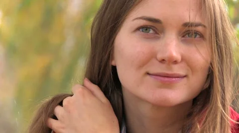 Mysterious smile Stock-Footage 1016229