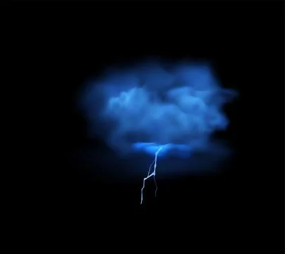 Mysterious smog and thunderclouds. Vector illustration. Stock Illustration