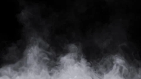 Mysterious smoke clouds floating movement on dark background effect rendering Vídeos de archivo 329900266