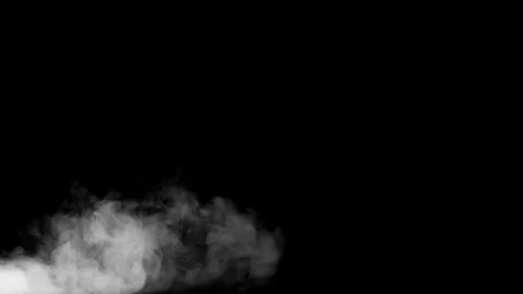 Mysterious Smoke on a Dark Background Creates an Atmospheric Essence Stock Footage 341780838