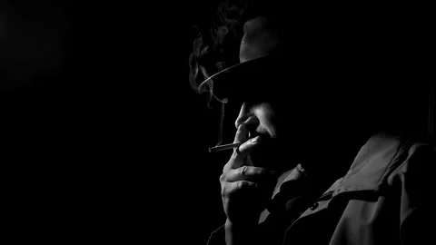 Mysterious Smoker Video stock 162940372