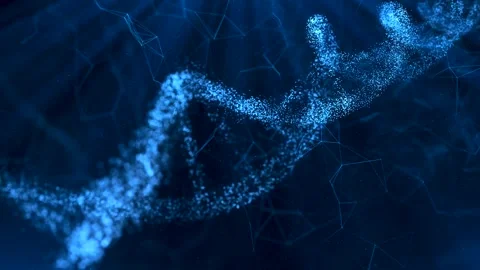 Mysterious source science animation. Genom futuristic footage. Conceptual design Stock Footage 241796587