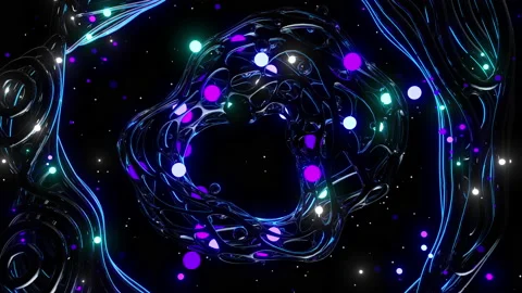 Mysterious space rings Stock Footage 204040064