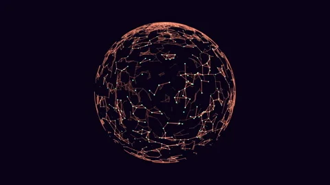 Mysterious sphere abstract design or celestial wonder Stock Footage 278066252