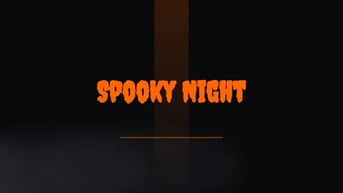 Mysterious spooky night intro graphic reveal background for cinematic hallo.. Stock Footage 337501645