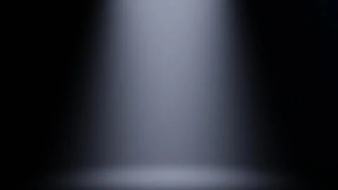 A mysterious spotlight on an empty stage sets a dramatic ambiance for a visual Иллюстрация