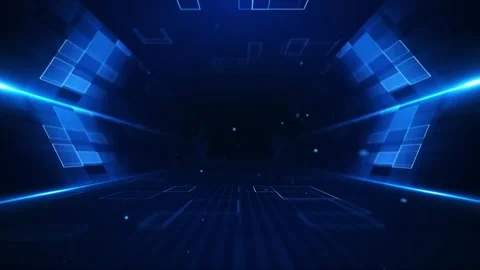 Mysterious technology space particle background Stock Footage 280333275